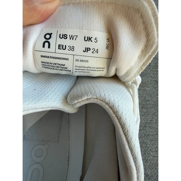 On Running Cloudnova 2 All White Lightweight Running Shoes Womens 7 - Picture 11 of 12